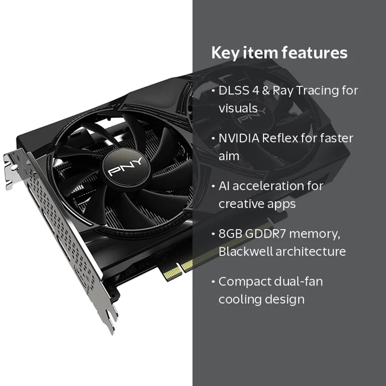 PNY, Graphics Card, RTX 5060 OC, Dual Fan 8GB GDDR7 - Walmart.com