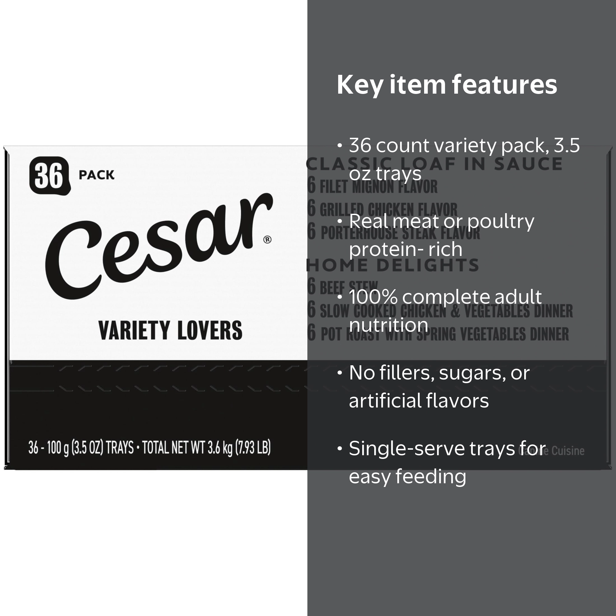 Free Shipping! Cesar Home Delights, Classic Loaf in Sauce Wet Dog