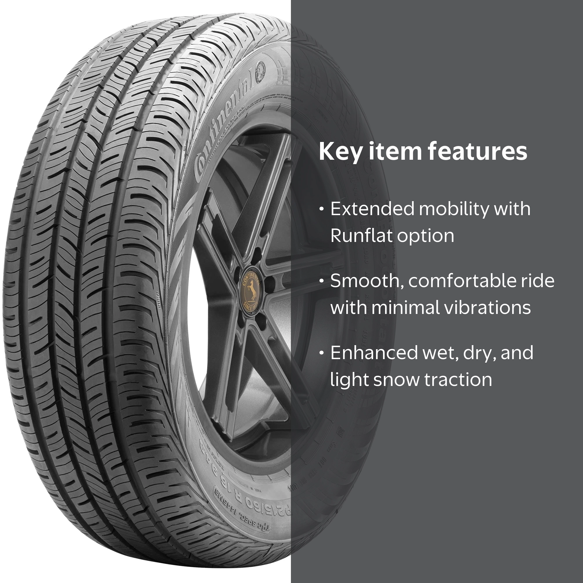 Continental Passenger Tire 225/50R17 94V All Season Quiet Ride