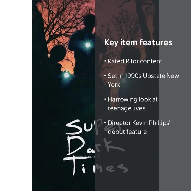 Super Dark Times (DVD), The Orchard, Drama - Walmart.com