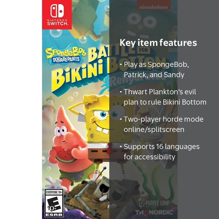 THQ Nordic, Video Game, Spongebob Squarepants: Battle for Bikini