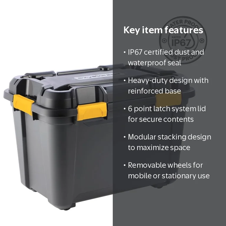 6 Pack - Ezy Storage 55L Bunker Tough Storage Tub - Walmart.com