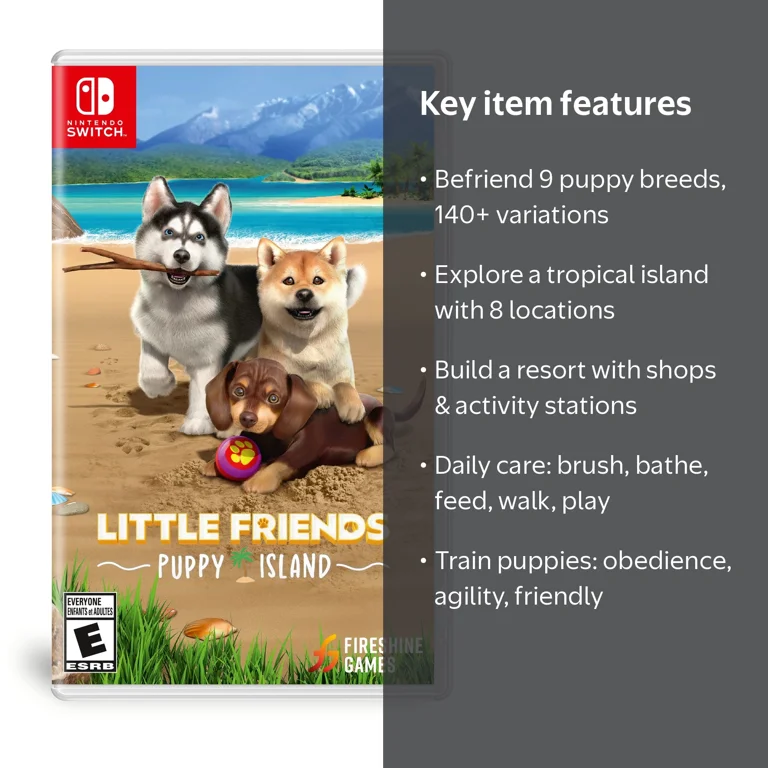 Little Friends: Puppy Island - Nintendo Switch Game, Adventure