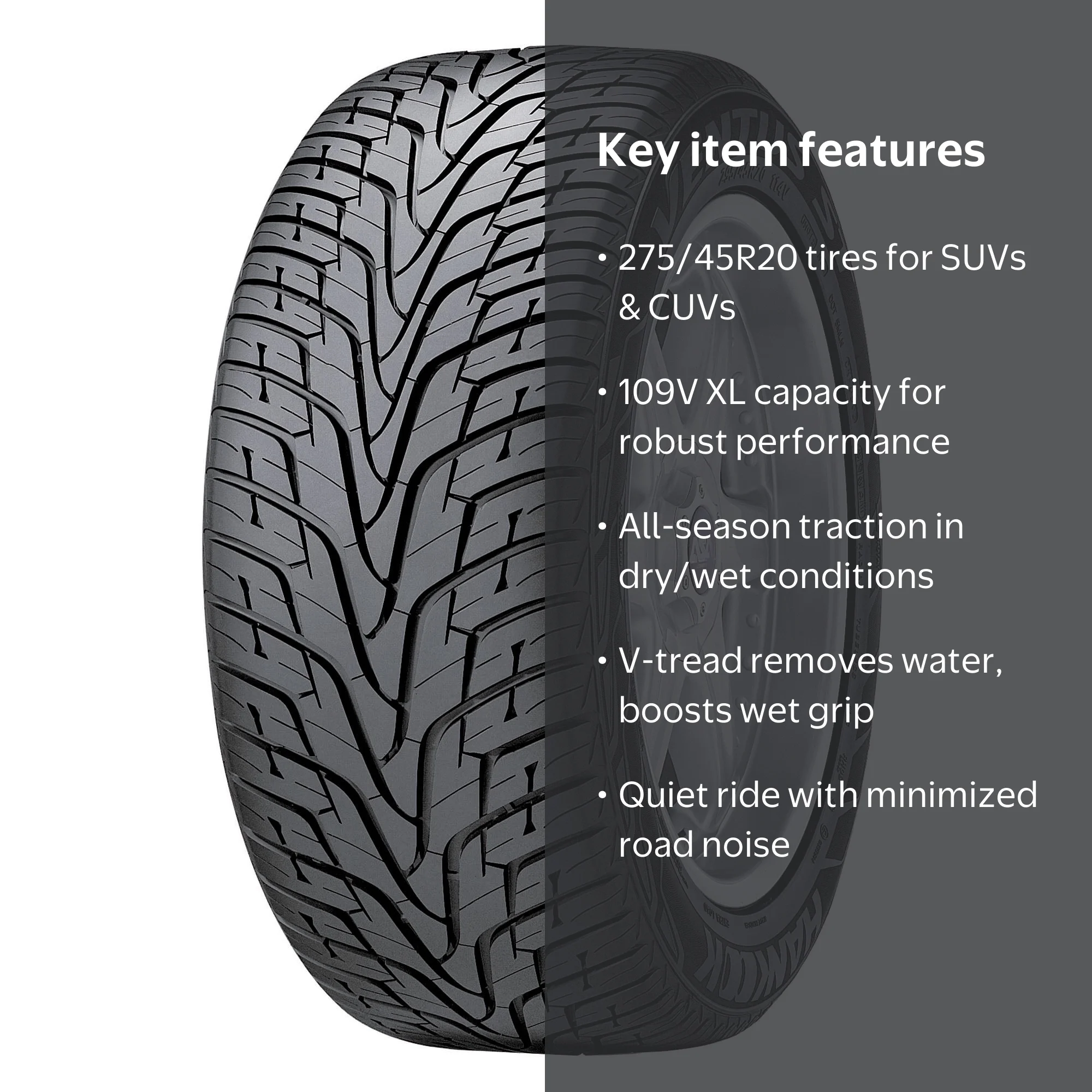 Hankook, All Season Tire, 275/45R20 109V XL, SUV Crossover