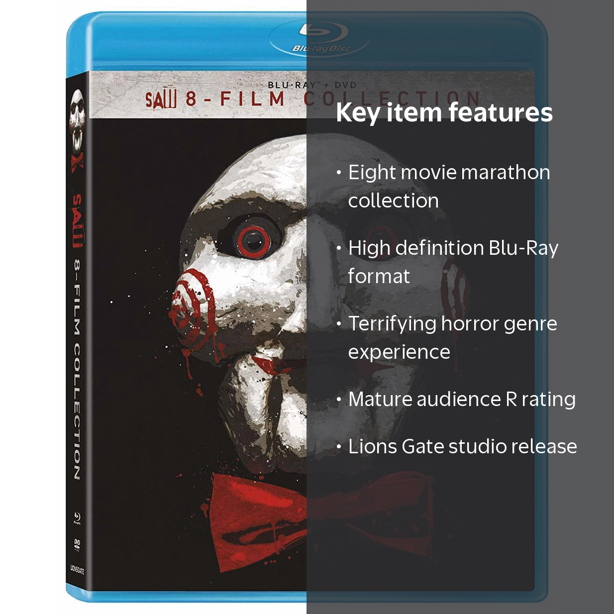 Lions Gate Saw: 8-Film Collection, Blu-ray, Horror - Walmart.com