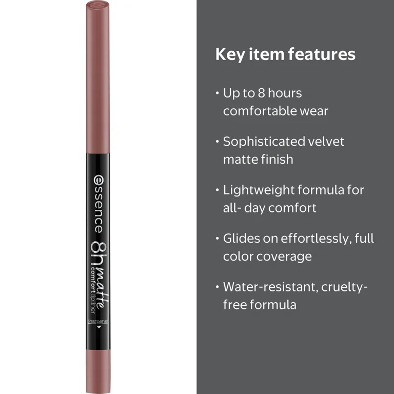 essence 8H Matte Comfort Lipliner, 02 Silky Hazelnut - Walmart.com