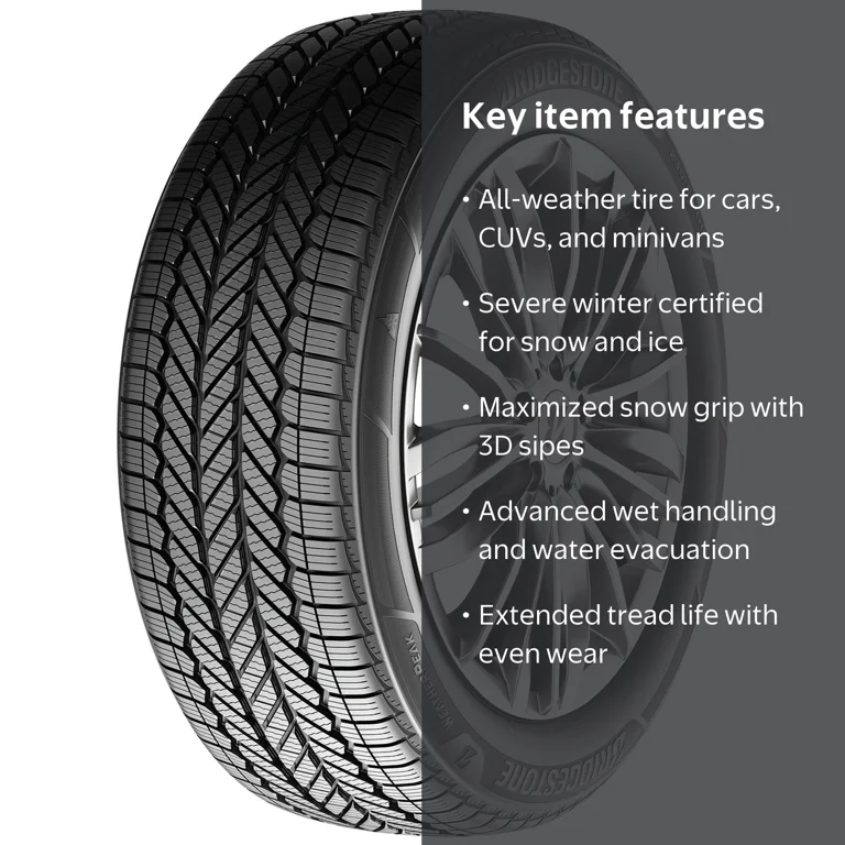 Bridgestone WeatherPeak 215/65R16 98H All Weather Tire - Walmart.com