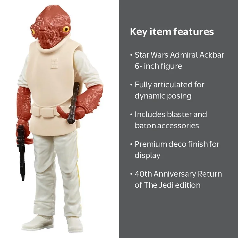 Star Wars, Action Figure, The Black Series Admiral Ackbar