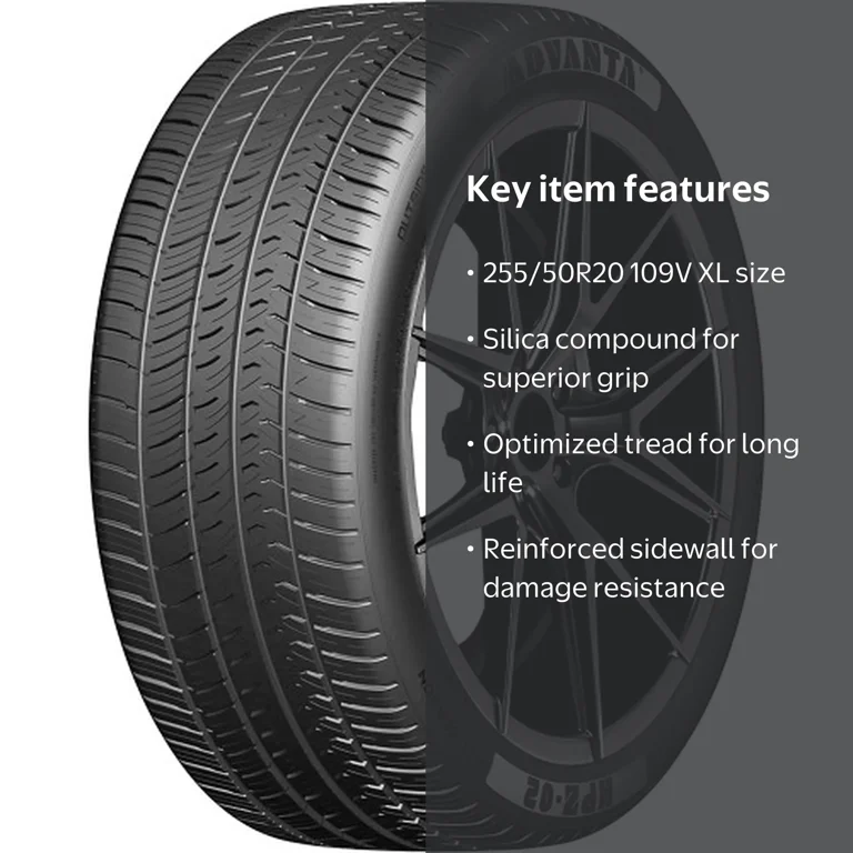 Advanta HPZ-02 Performance Tire, Size 255/50R20, 109V XL, Suitable