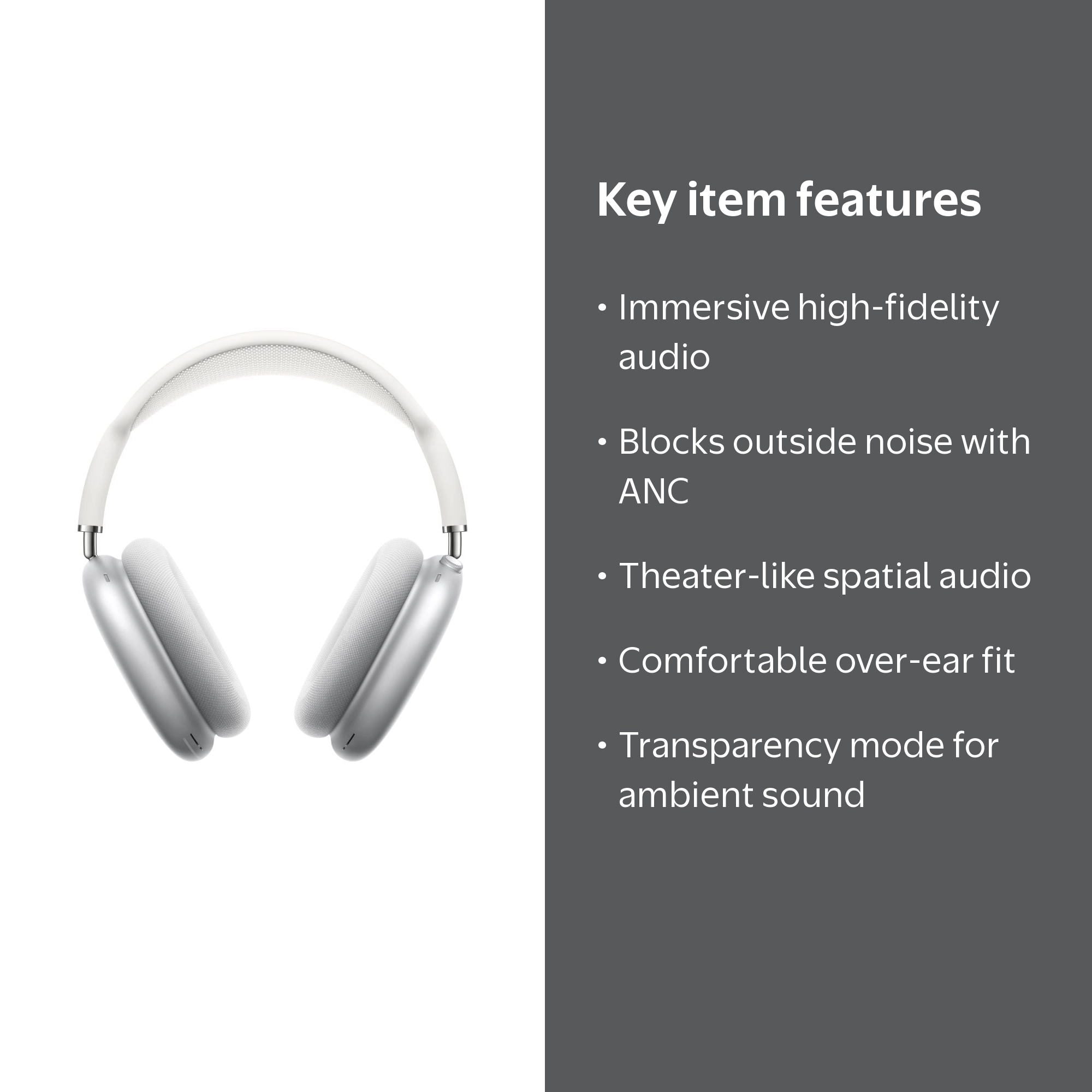 AirPods Max Silver | Employee communication headphones - Walmart