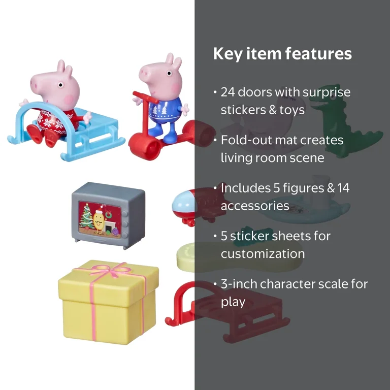 Peppa Pig, Holiday Advent Calendar, Christmas Calendar for Kids