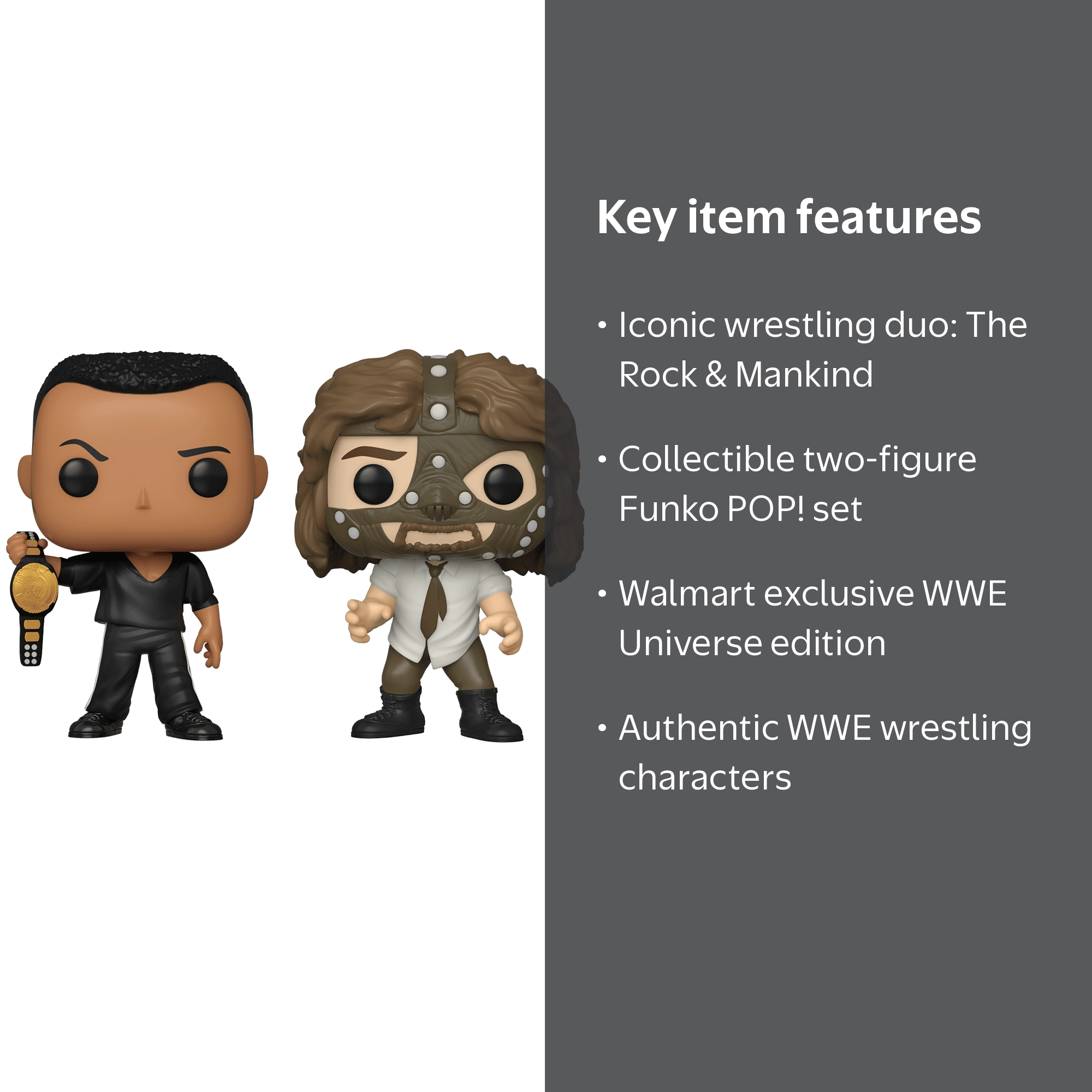 Funko, WWE, The Rock vs. Mankind 2 Pack, Walmart Exclusive