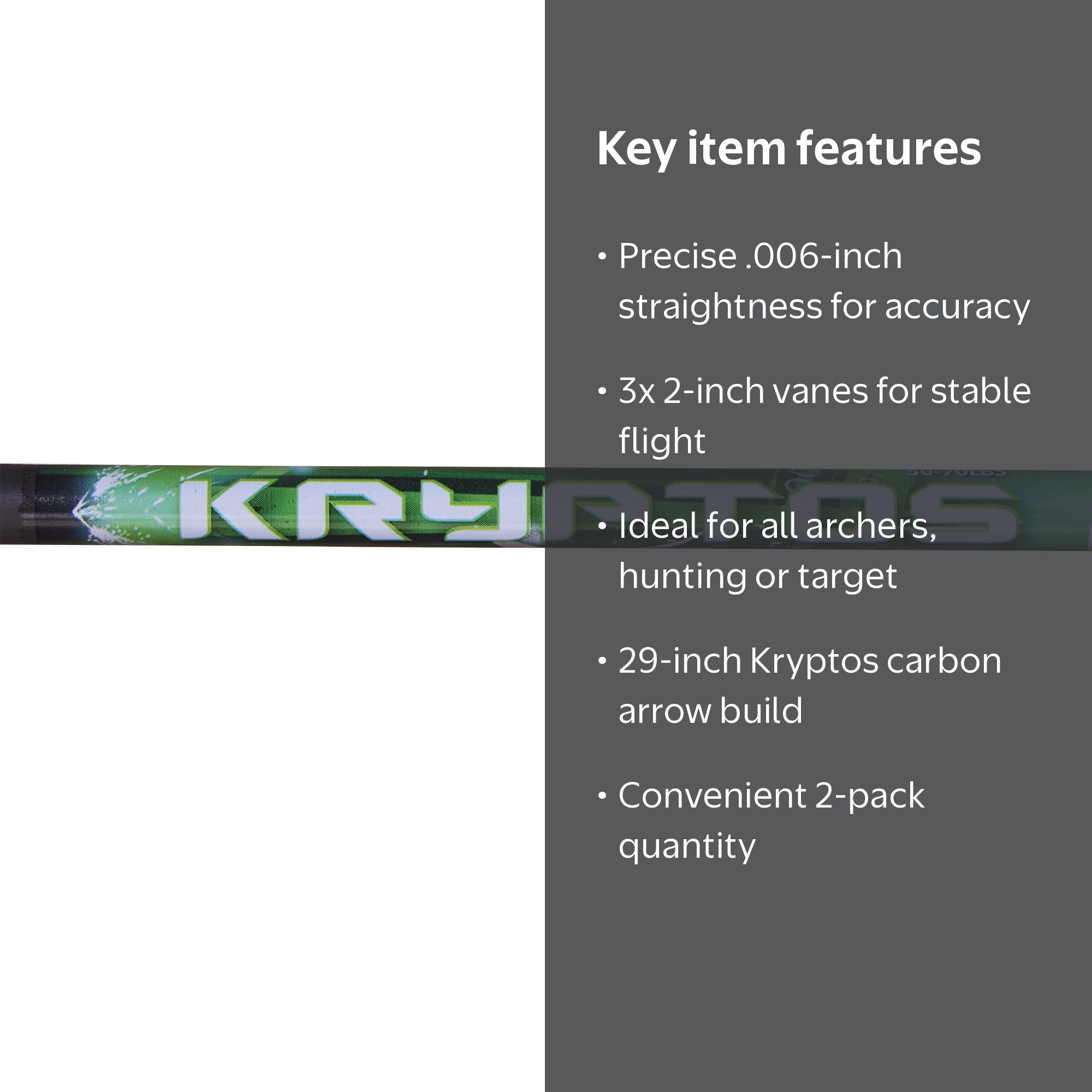Allen Company Kryptos Carbon Arrow 29 Inch with 2 Inch Profile