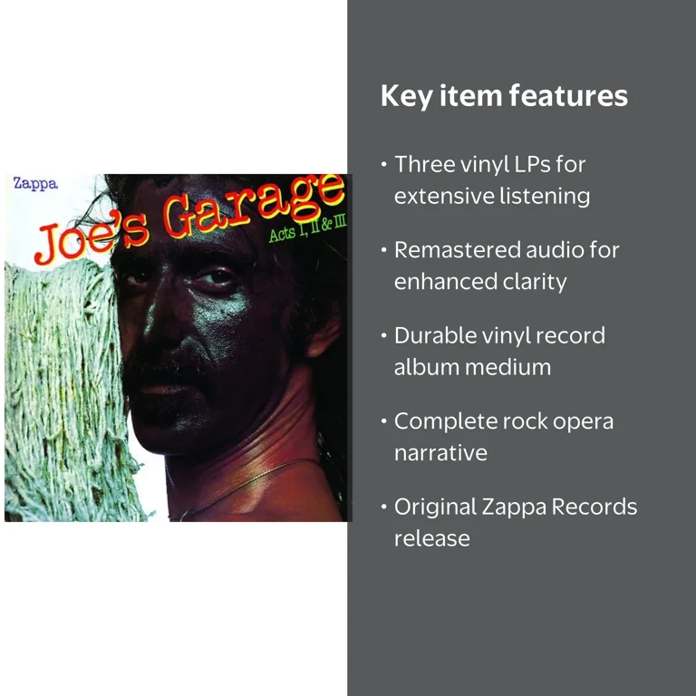 Frank Zappa - Joe's Garage - Music & Performance - Vinyl - Walmart.com