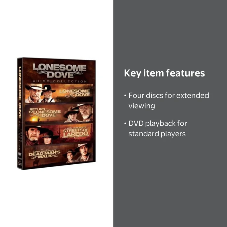 Lonesome Dove Collection: 4-Disc DVD Set Featuring Robert Duvall