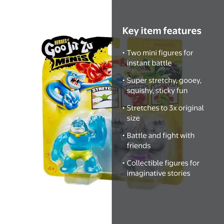 Heroes of Goo Jit Zu Toys - Mini Wubber Warriors Thrash & Terrack