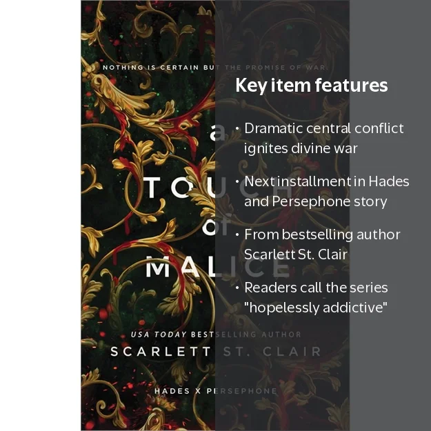 Scarlett St. Clair, Paperback, A Touch of Malice, Hades and