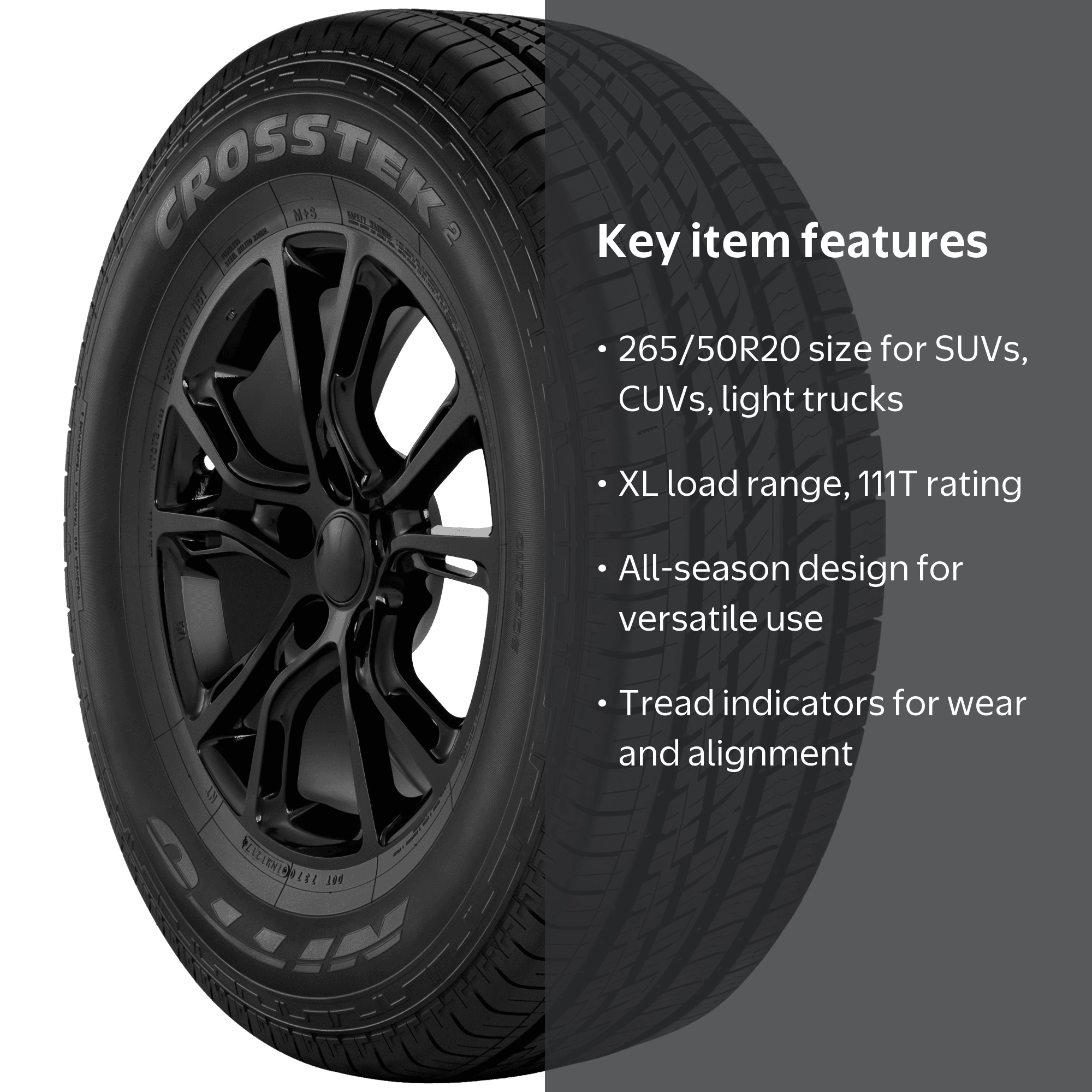 Nitto Crosstek 2 All Season 265/50R20 111T XL Light Truck Tire