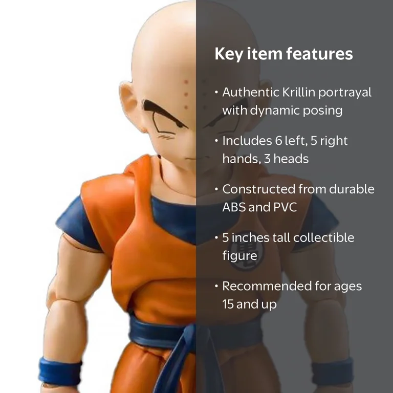 Bandai Spirits DBZ S.H.Figuarts Krillin (Earth's Strongest Man) 5