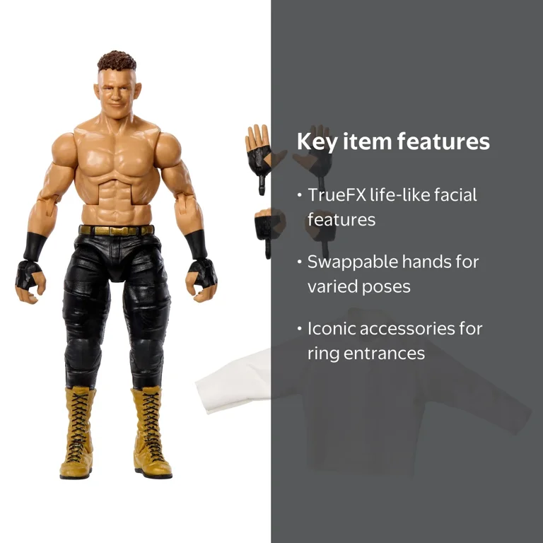 WWE Elite Channing ‚ÄúStacks‚Äù Lorenzo Action Figure, 6-inch