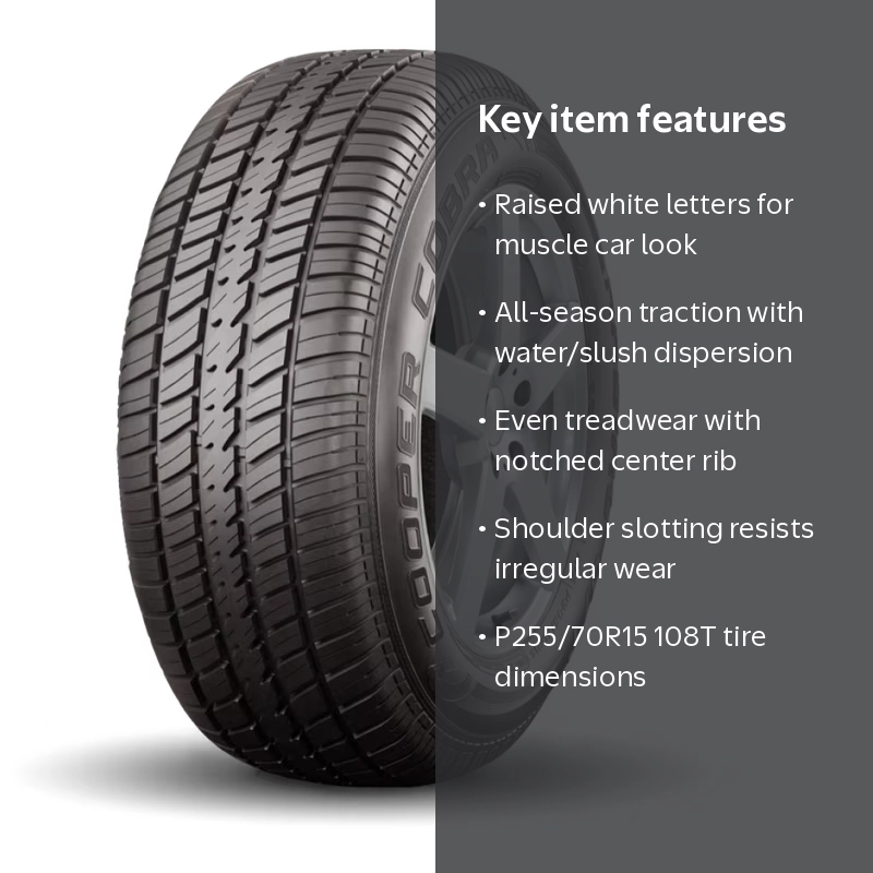 Cooper Cobra Radial G/T P255/70R15 108T All Season Passenger Tire