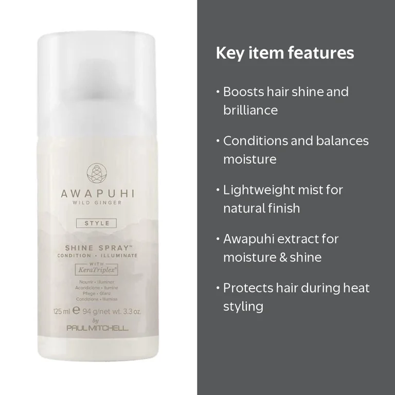 Awapuhi Wild Ginger by Paul Mitchell Shine Spray, Conditions +