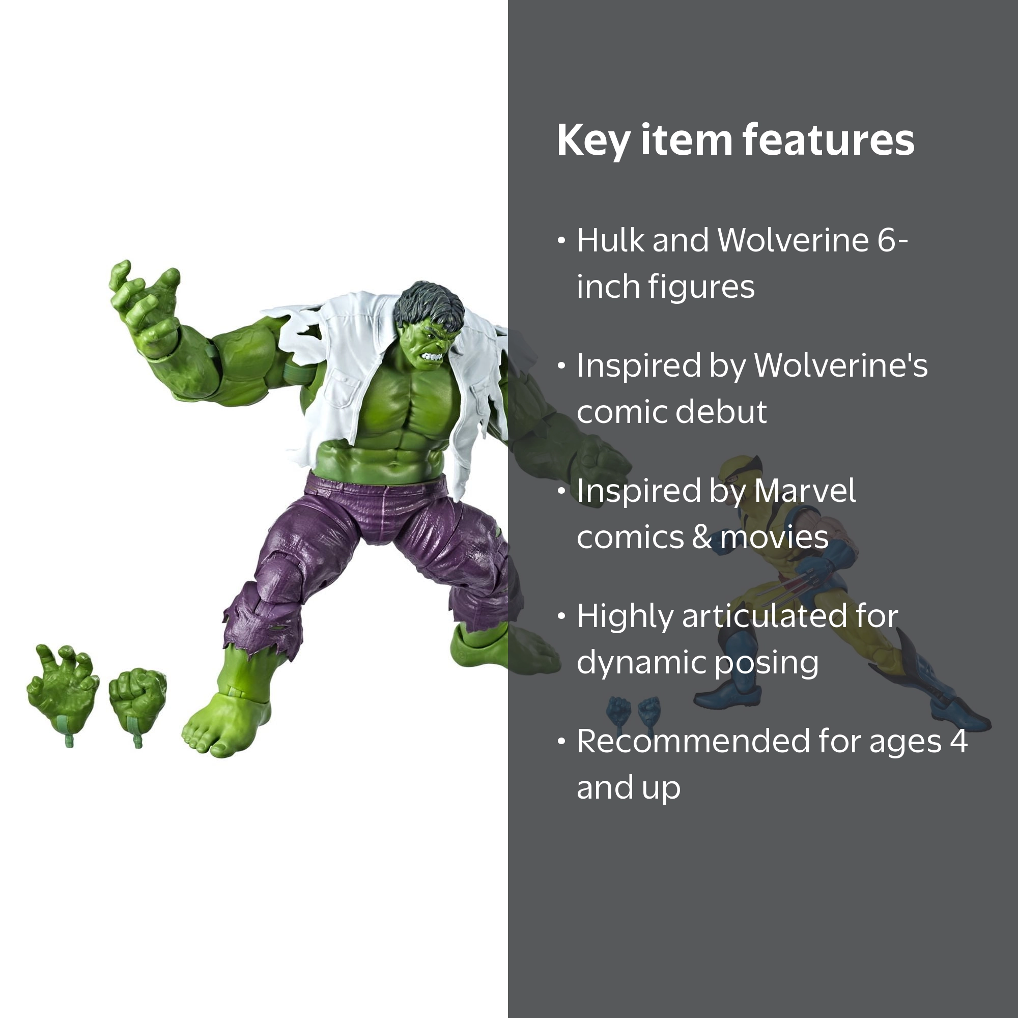 Free Shipping! Marvel Legends Series 80th Anniversary Hulk and