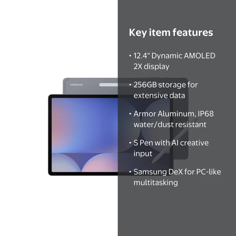 Samsung, Widescreen Tablet, S10+ 12.4