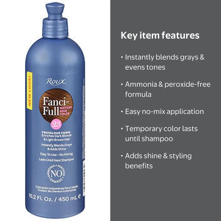 Roux Fanci-Full Rinse, No Ammonia Temporary Hair Color Treatment