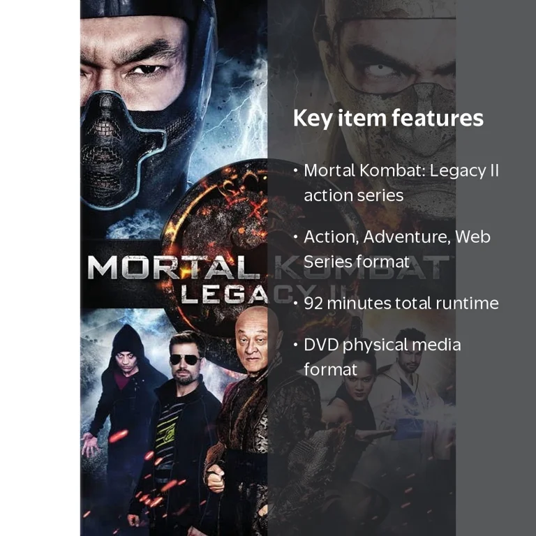 Warner Bros., Mortal Kombat: Legacy II [DVD], 92 mins, Action