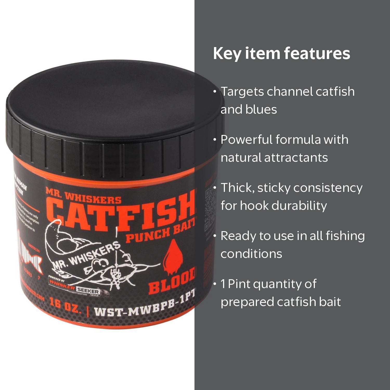 Whisker Seeker Mr Wsk Blood Punch Bait 1 Pint - Walmart.com