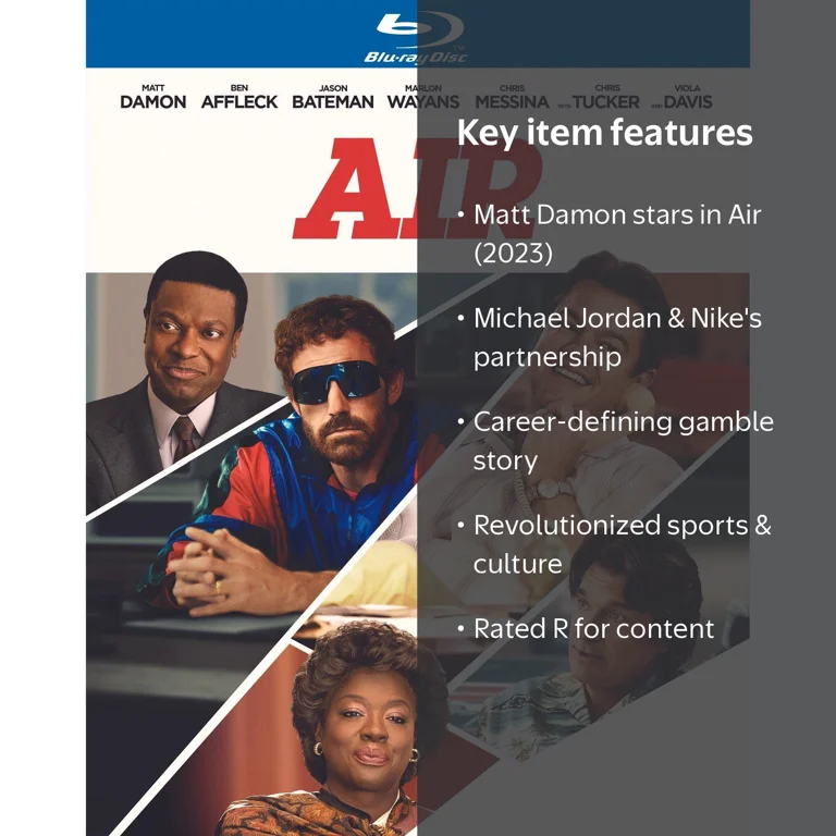SDS, Blu-ray, AIR 2023, Starring Matt Damon, Drama Sport - Walmart.com