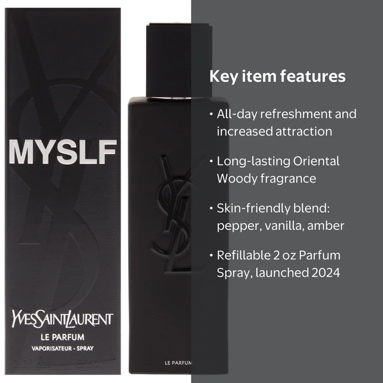 Yves Saint Laurent, Myslf Le Parfum, 2 oz Refillable Parfum Spray