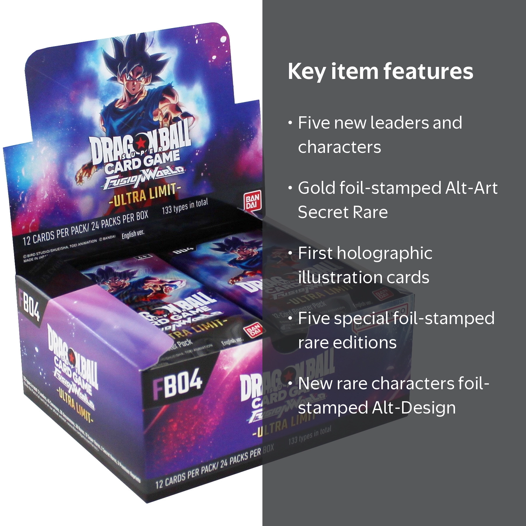BANDAI HOBBY Dragon Ball Super Fusion World FB04 Booster Box