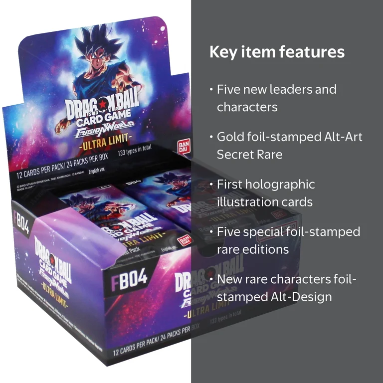 BANDAI HOBBY Dragon Ball Super Fusion World FB04 Booster Box