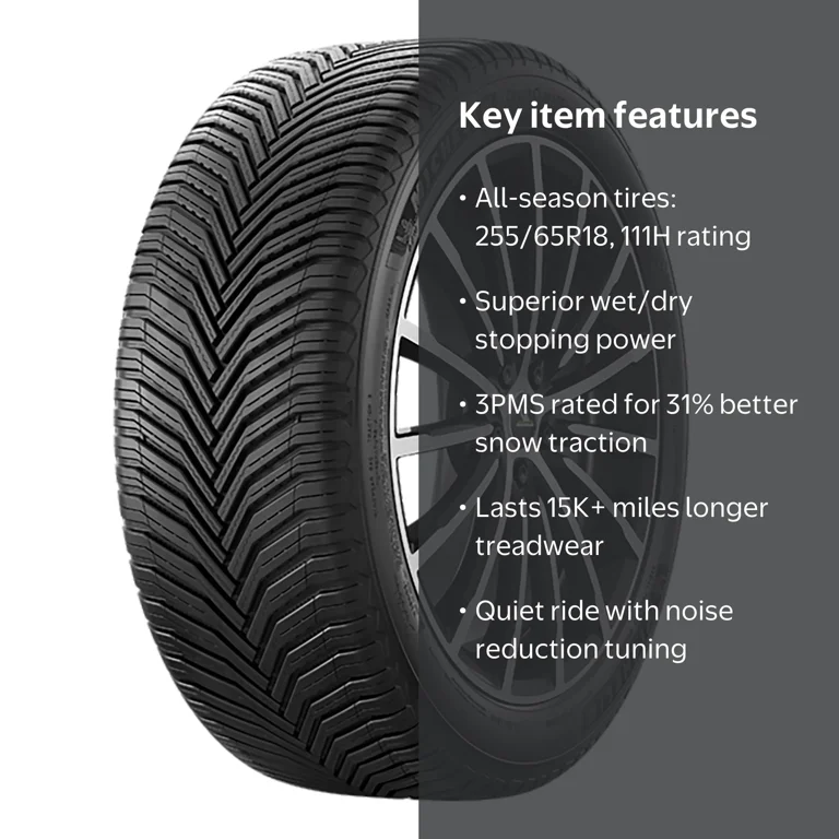Michelin CrossClimate2 All-Season 255/65R18 111H Tire - Walmart.com