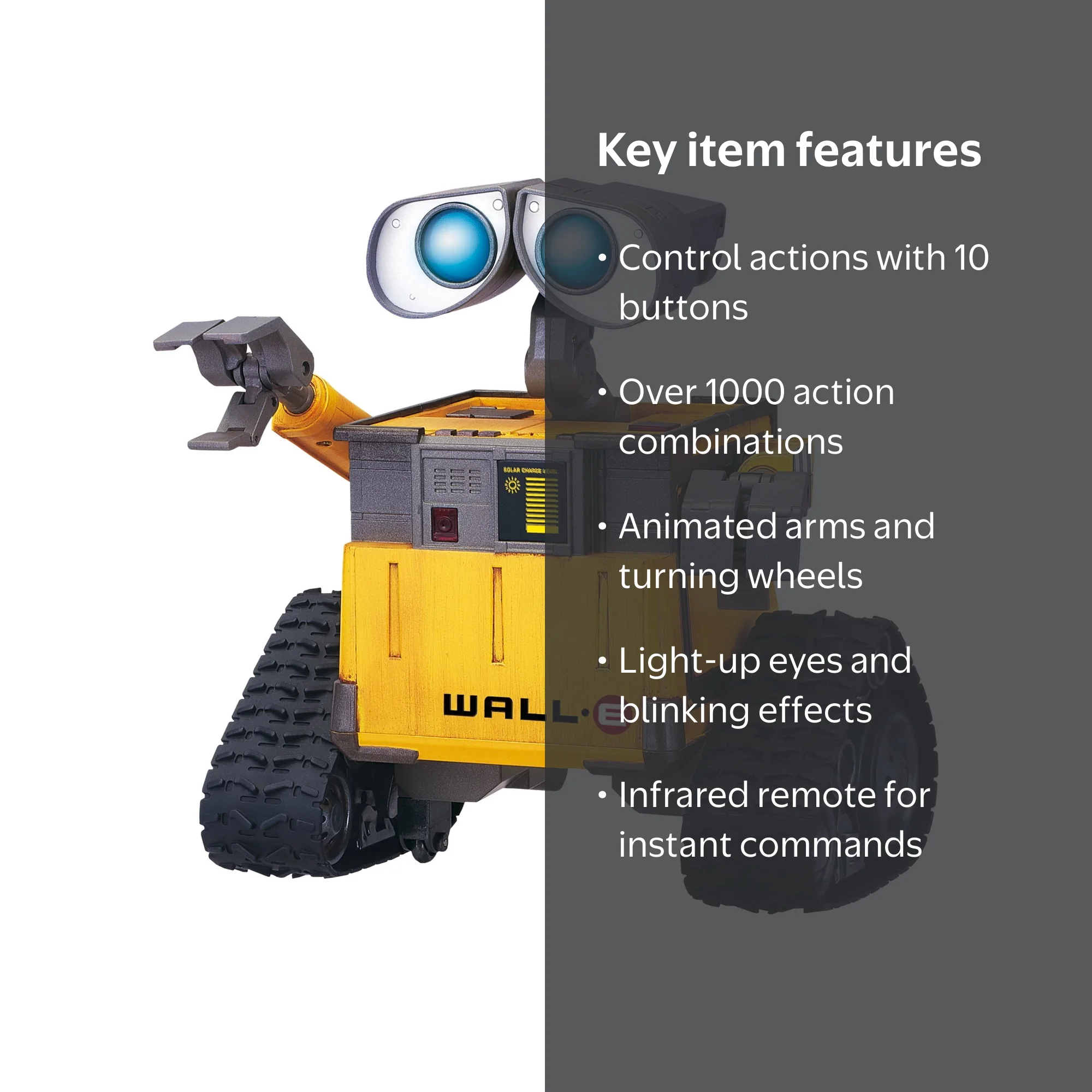 Disney Pixar U-Command WALL-E with Infrared Remote Control