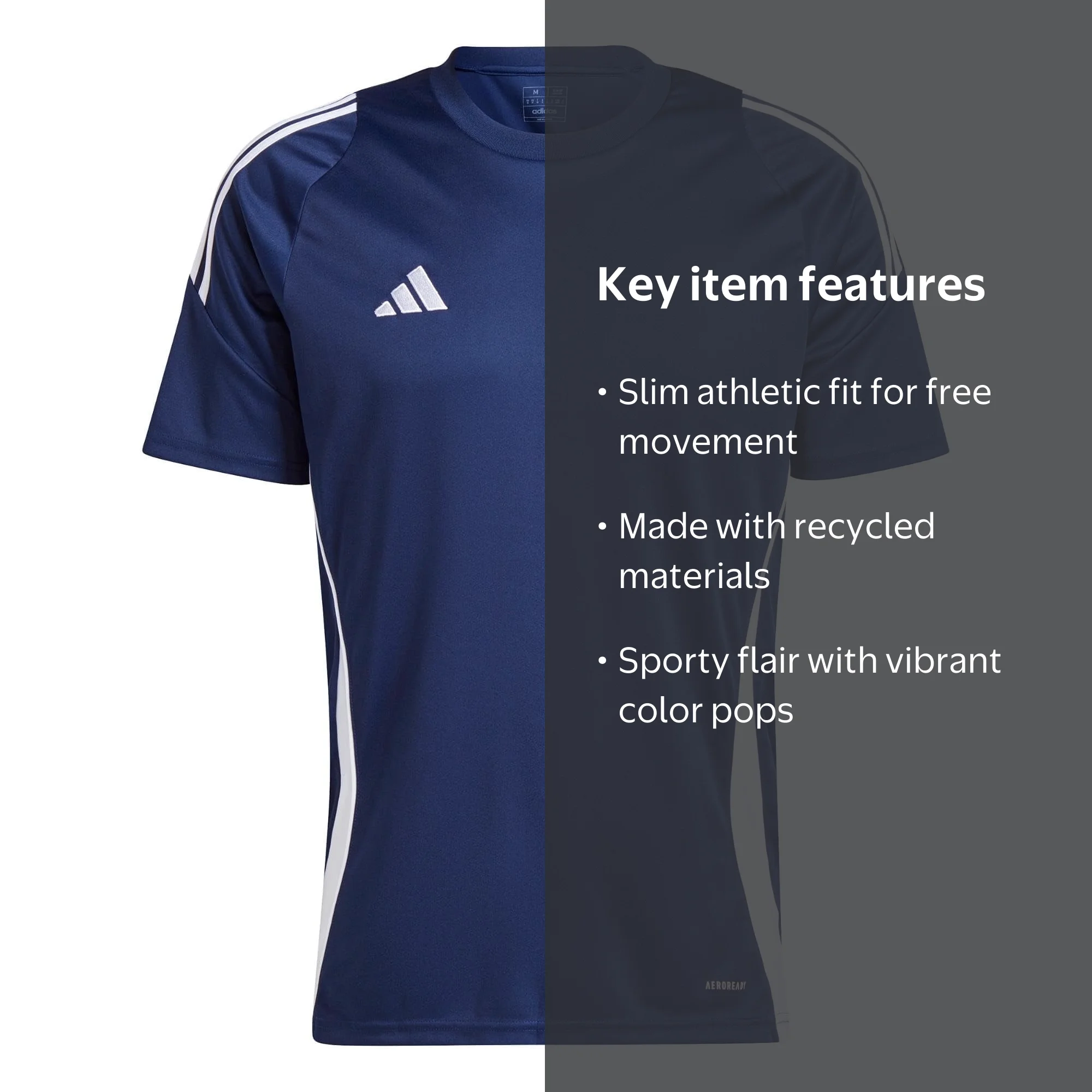 adidas Men's Tiro 24 Jersey, Team Navy Blue/White, Large - Walmart.com