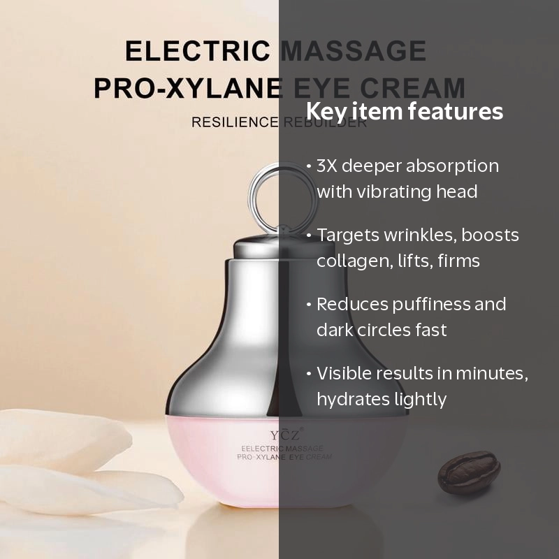 Ycz Electric Massage Eye Cream for Dark Circles, Fine Lines, Anti