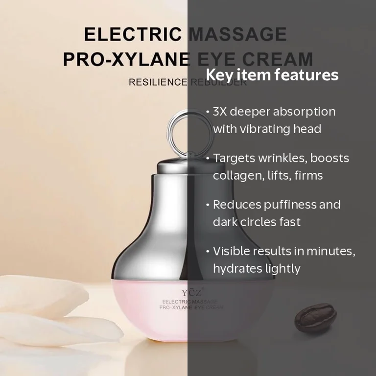 Ycz Electric Massage Eye Cream for Dark Circles, Fine Lines, Anti