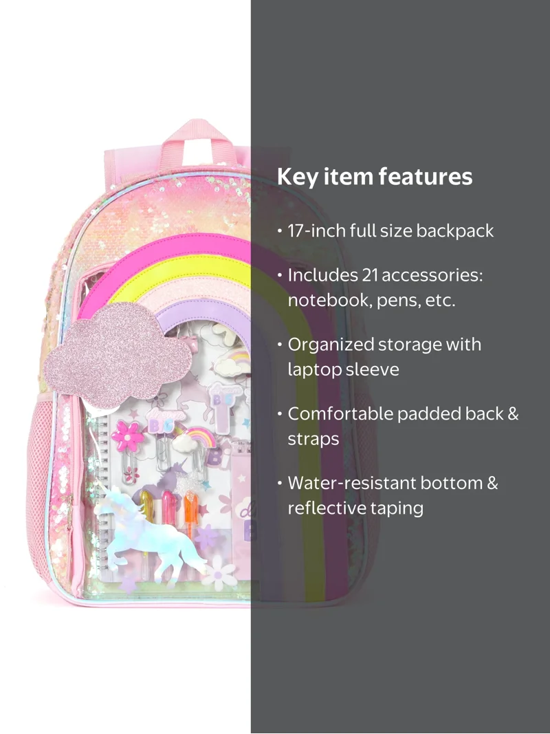 amazon girls kid backpack mibasies Toddler for 2-4: Cute Kids Backpacks for Girls - Preschool Kindergarten Backpack - Assorted Strawberry Pink 0.53 kg / 1.17 lbs MOONBABY 3PCS Girls Backpack Set,