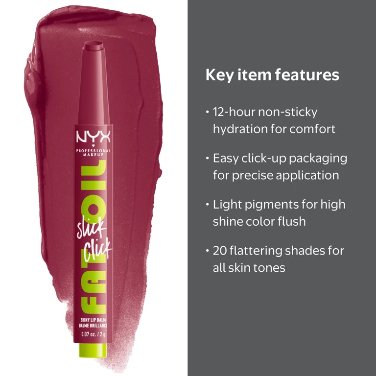 NYX NYX Professional Makeup Fat Oil Slick Click Hydrating Tinted Lip
