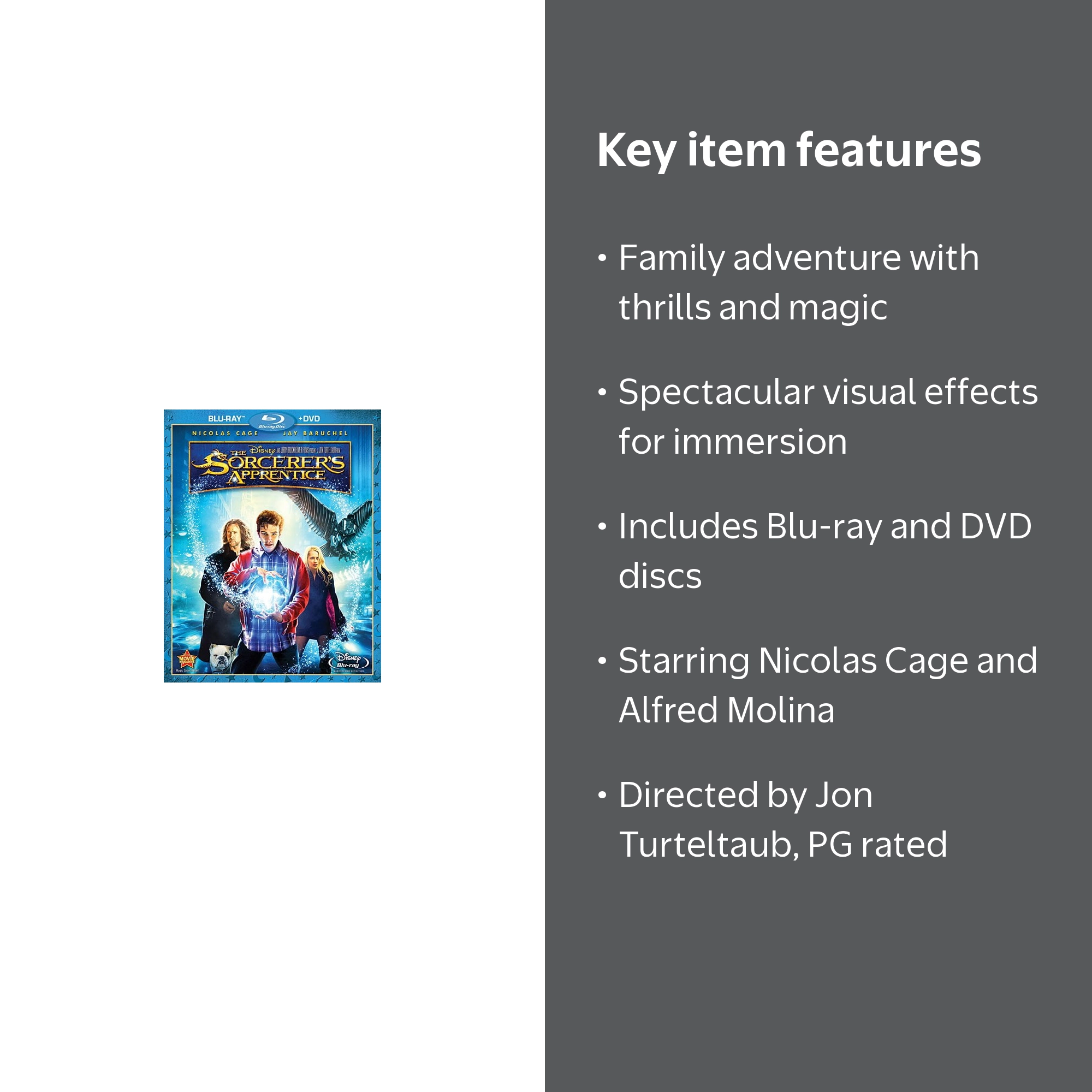 The Sorcerer's Apprentice (Blu-ray + DVD) - Walmart.com