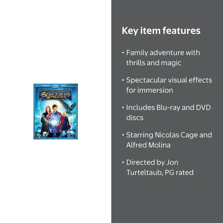 The Sorcerer's Apprentice (Blu-ray + DVD) - Walmart.com