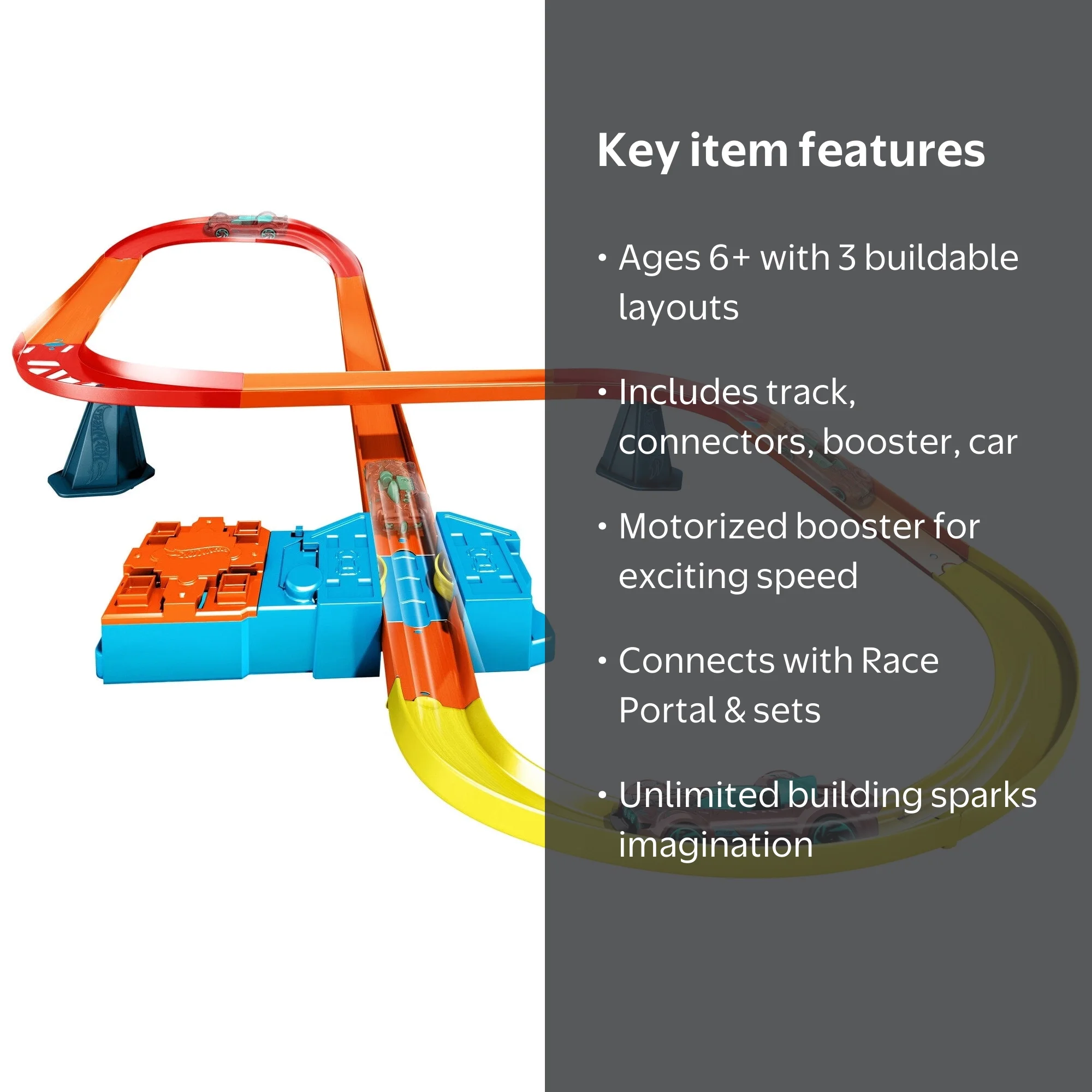Hot Wheels Track Builder Unlimited Super-8 Kit, Track Set