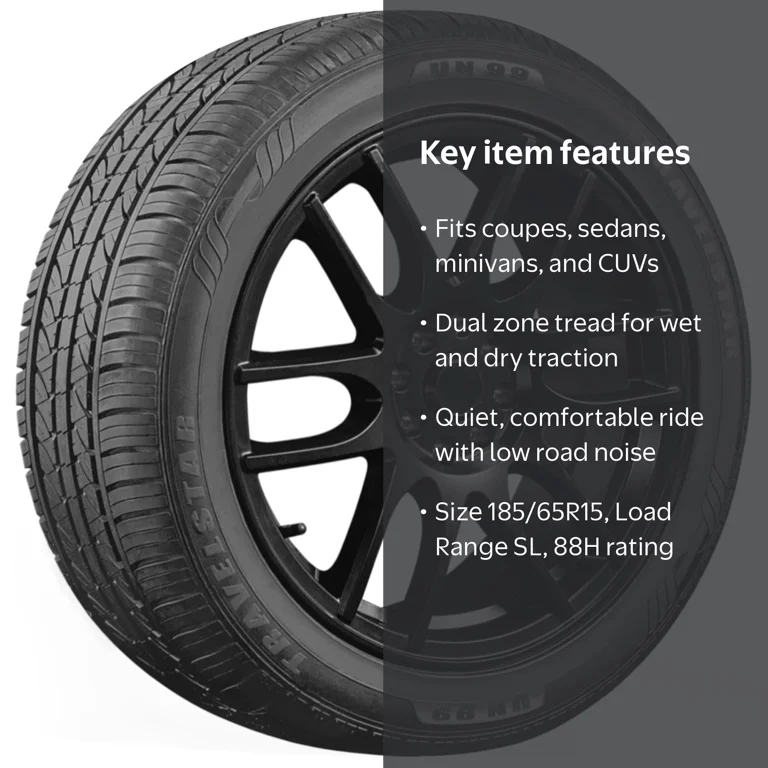 Travelstar UN99 All Season 185/65R15 88H Passenger Tire - Walmart.com