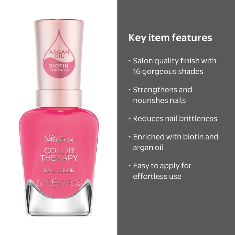 Sally Hansen Color Therapy Nail Polish Sweet Resilience with Argan