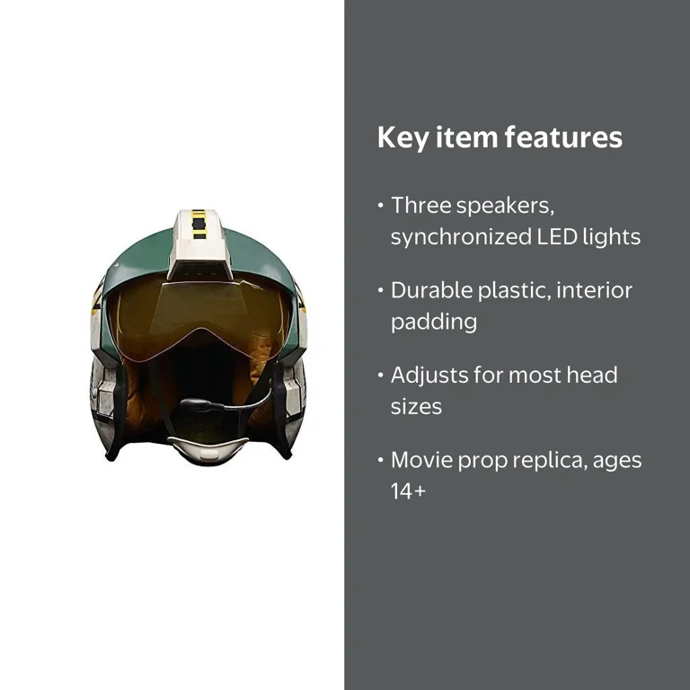 Free Shipping! STAR WARS The Black Series Wedge Antilles Helmet