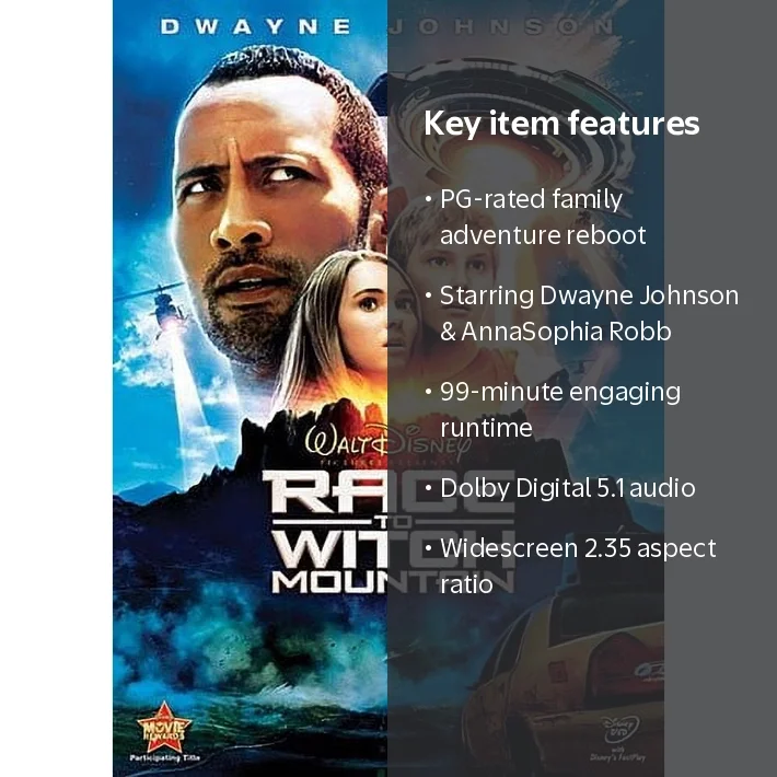 Disney, Race to Witch Mountain, Family Adventure, Dwayne Johnson