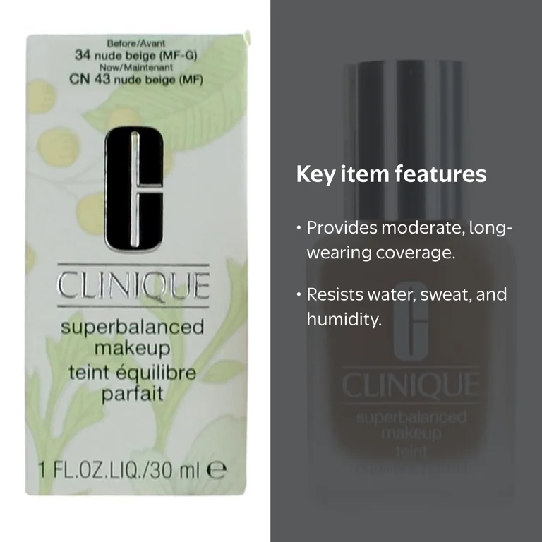 Clinique, Superbalanced Makeup Foundation, CN 43 Nude Beige, 1oz